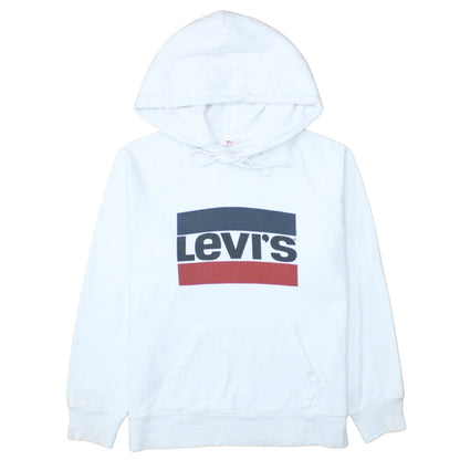 Mens UK Size S Levi's White Pullover Hoodie