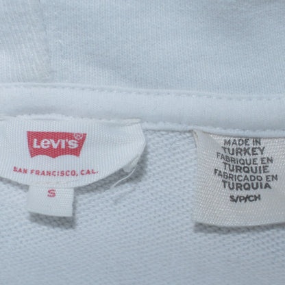 Mens UK Size S Levi's White Pullover Hoodie