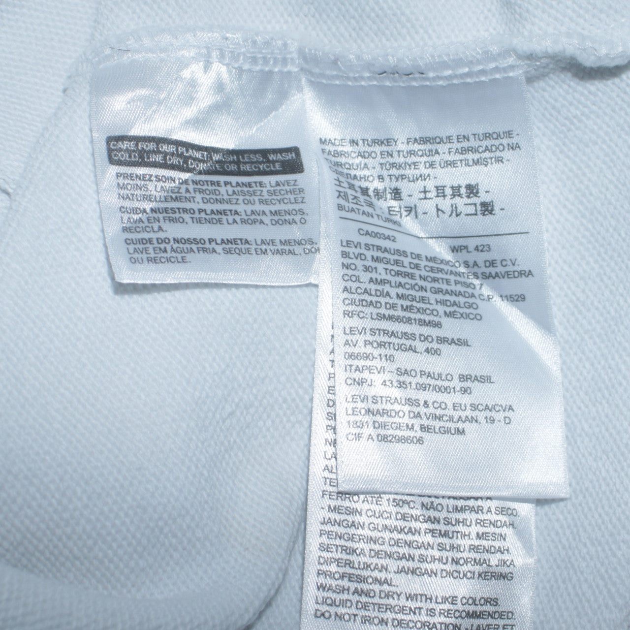 Mens UK Size S Levi's White Pullover Hoodie
