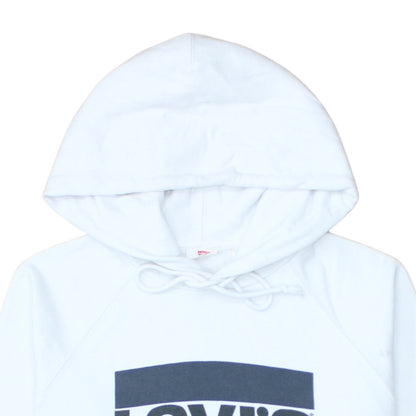 Mens UK Size S Levi's White Pullover Hoodie