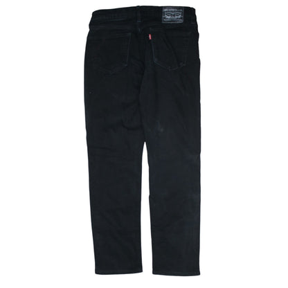 Levi's Men's Black Straight Regular Fit Denim Jeans W30 L32