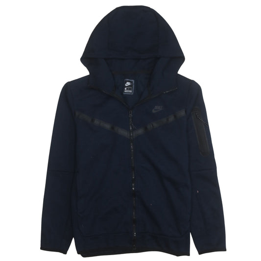Mens UK Size L Nike Blue Full Zip Hoodie
