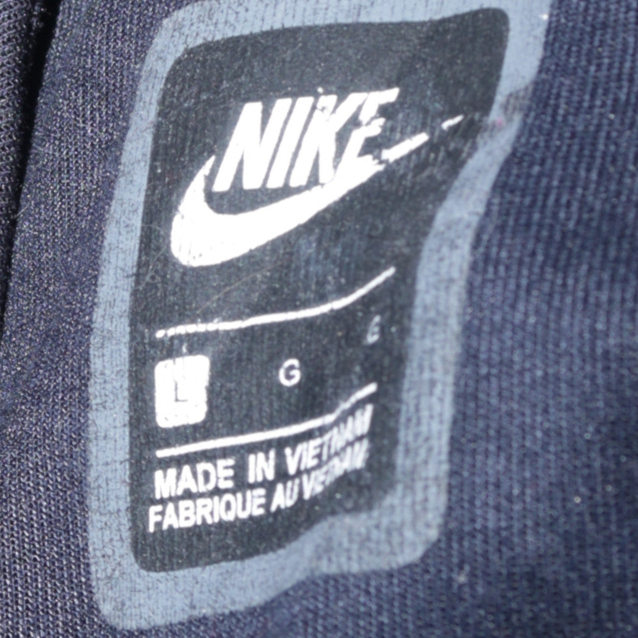 Mens UK Size L Nike Blue Full Zip Hoodie