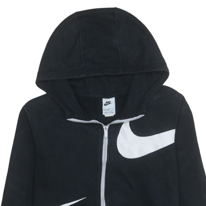 Nike Boys Black Full Zip Hoodie XL 158-170cm Hooded Sweatshirt