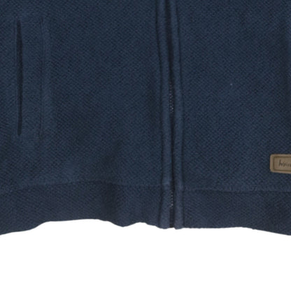 Womens UK Size 14 Weird Fish Blue Full Zip Sweatshirt