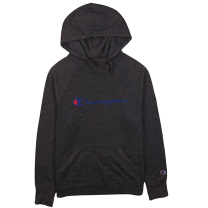 Champion Men's Grey Pullover Hoodie M Logo Athletic Sweatshirt