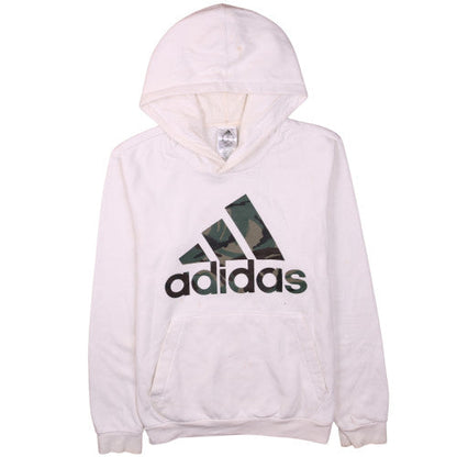 Mens UK Size XS adidas White Pullover Hoodie