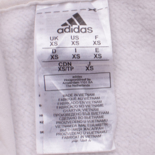 Mens UK Size XS adidas White Pullover Hoodie