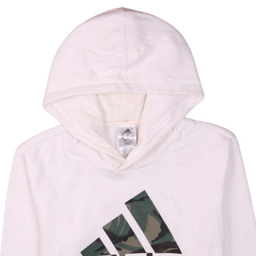 Mens UK Size XS adidas White Pullover Hoodie