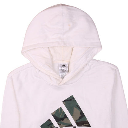Mens UK Size XS adidas White Pullover Hoodie