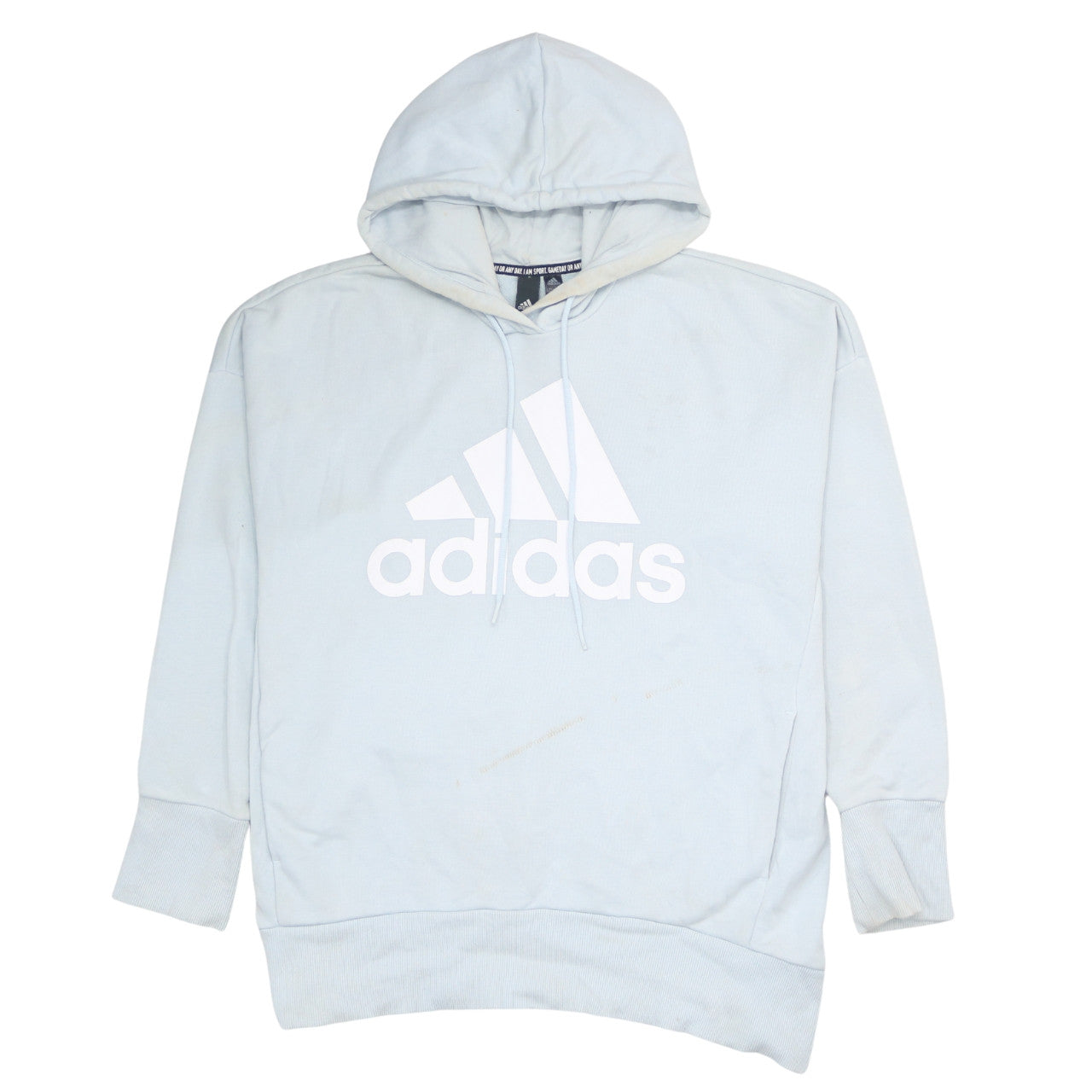 Womens UK Size L adidas Blue Pullover Hoodie