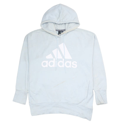 Womens UK Size L adidas Blue Pullover Hoodie