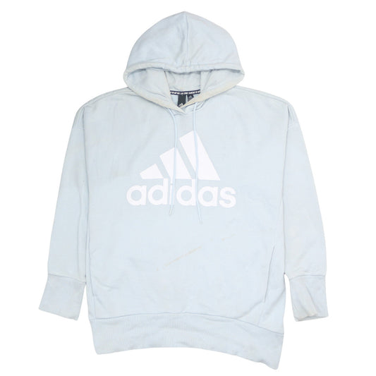Womens UK Size L adidas Blue Pullover Hoodie