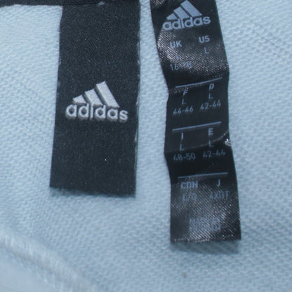 Womens UK Size L adidas Blue Pullover Hoodie