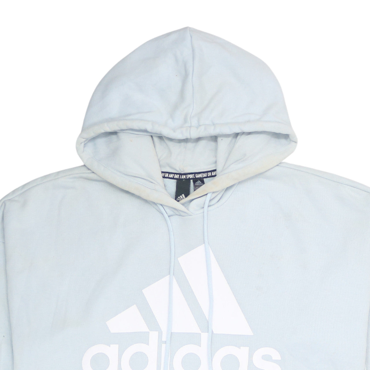 Womens UK Size L adidas Blue Pullover Hoodie