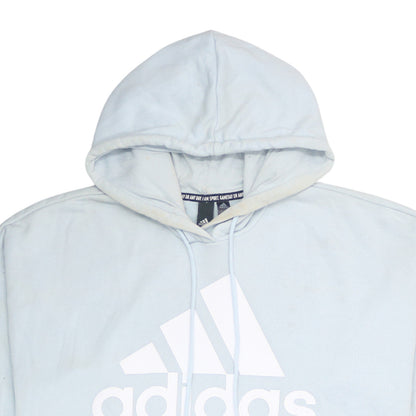 Womens UK Size L adidas Blue Pullover Hoodie
