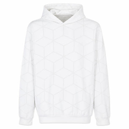Puma Men's White Geometric Pullover Hoodie Size L