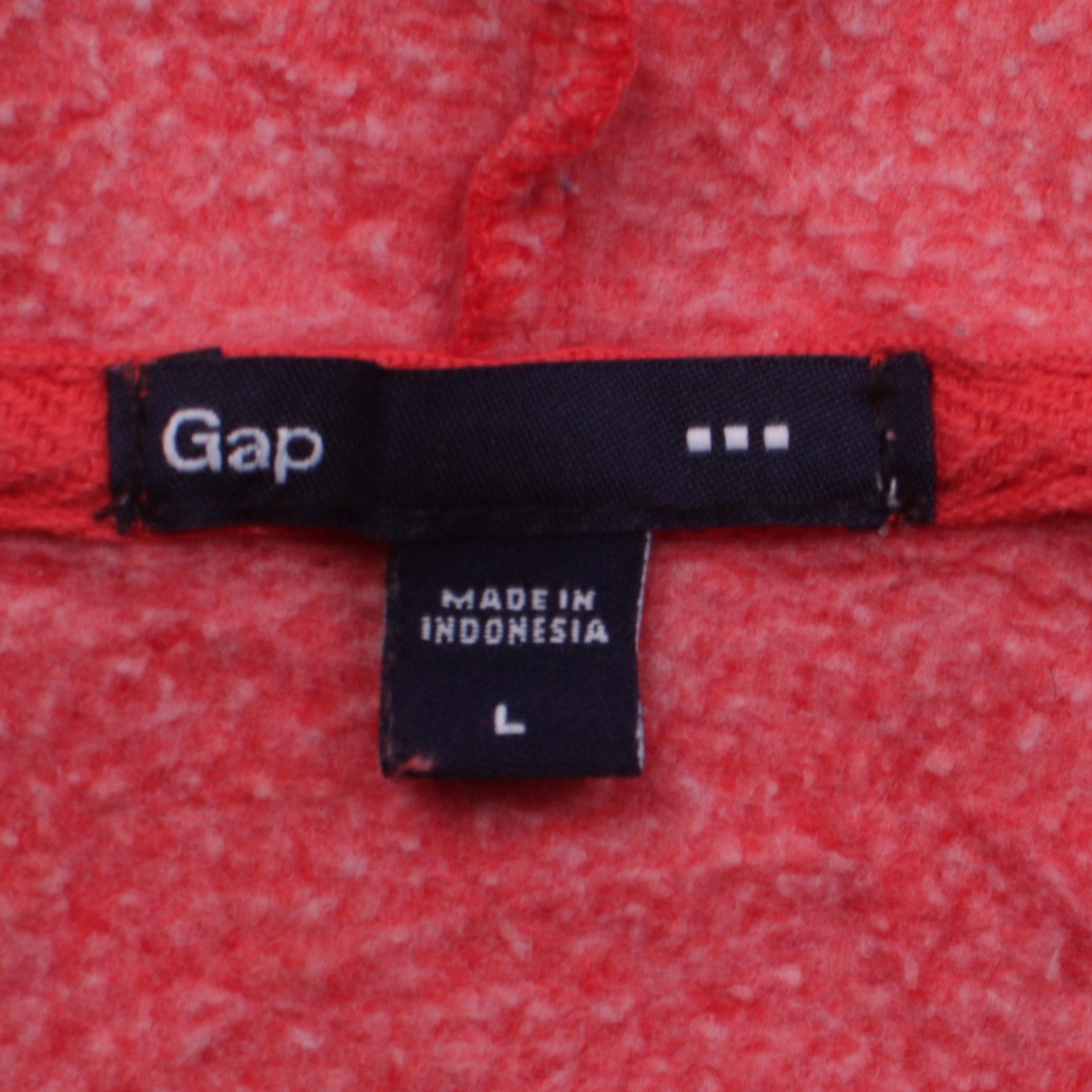 Mens UK Size L Gap Red Full Zip Hoodie