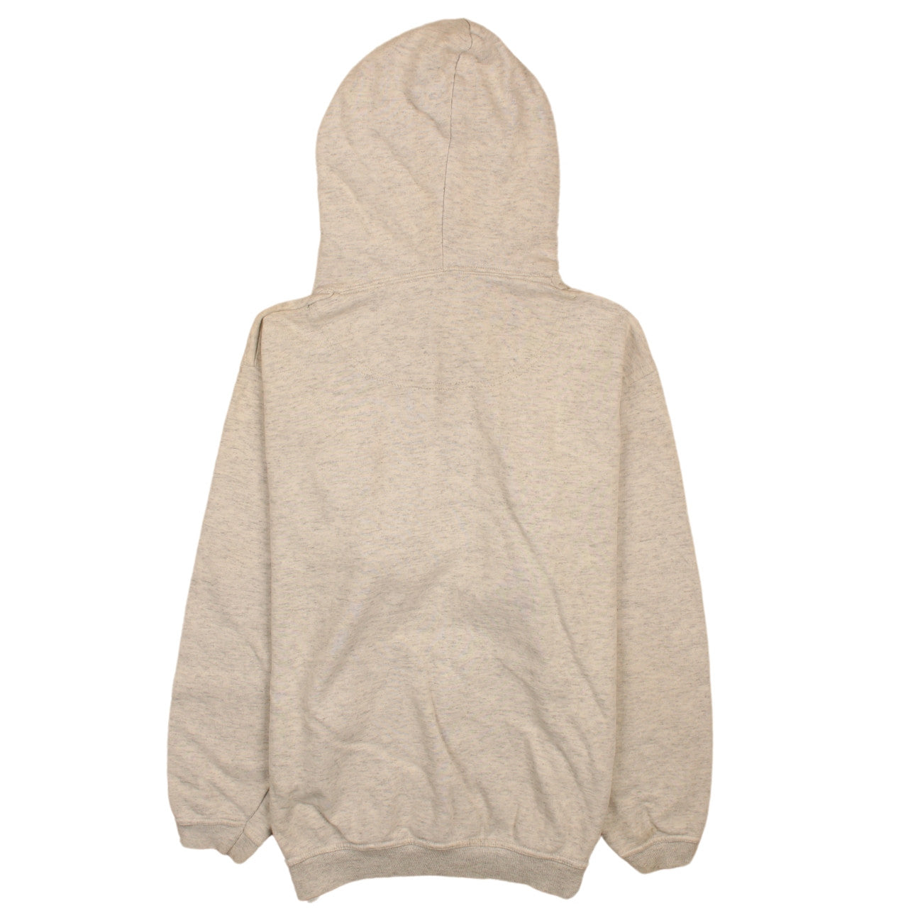 Champion Men's Beige Pullover Hoodie M Regular Fit Fleece Logo
