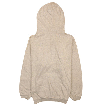 Champion Men's Beige Pullover Hoodie M Regular Fit Fleece Logo
