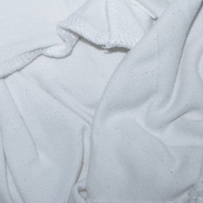 Champion Women White Medium Pullover Hoodie with Logo Print