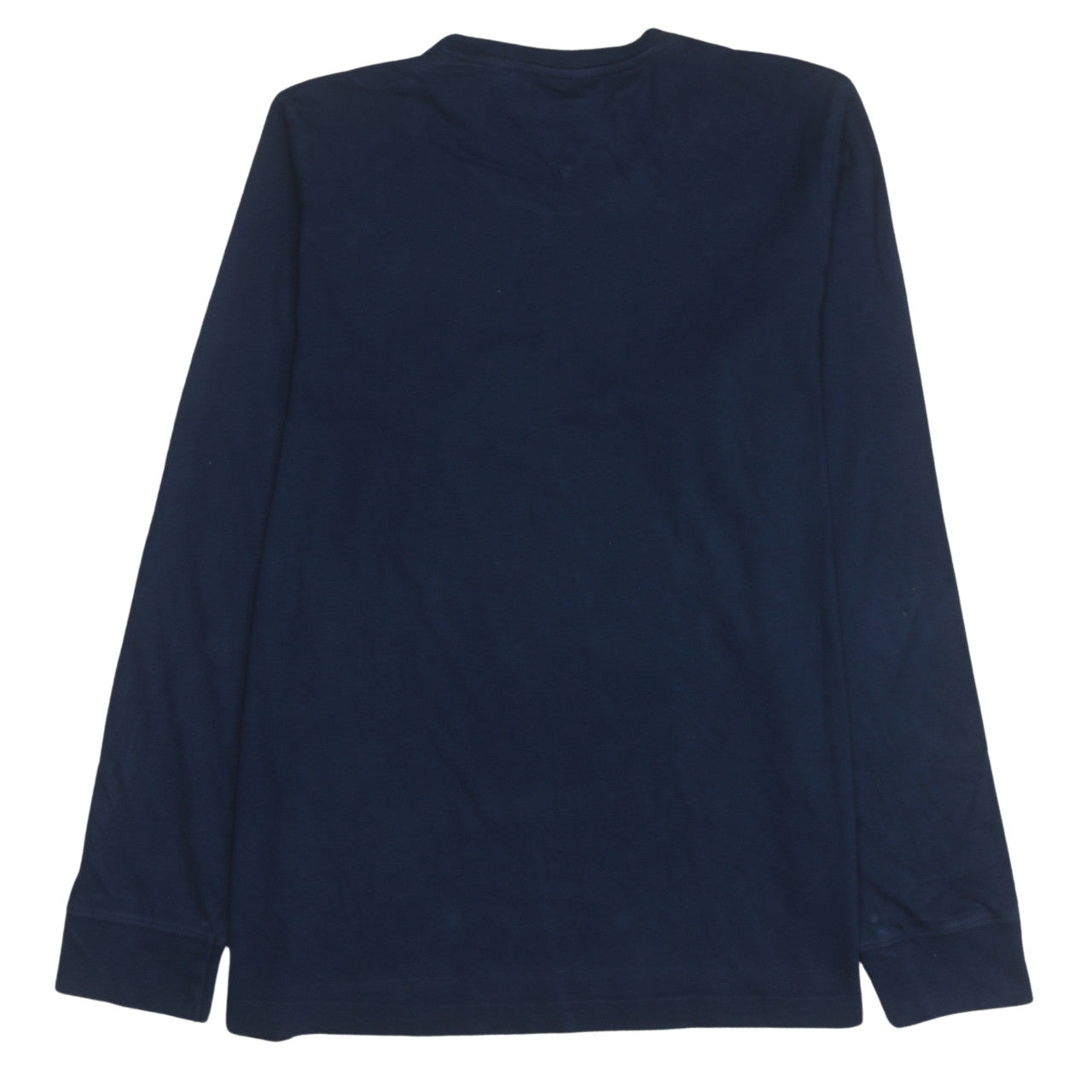 Tommy Jeans Mens Navy Long Sleeve Crew Neck Cotton T-Shirt L