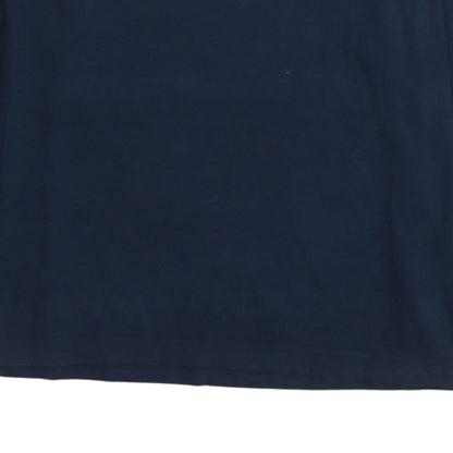 Tommy Jeans Mens Navy Long Sleeve Crew Neck Cotton T-Shirt L