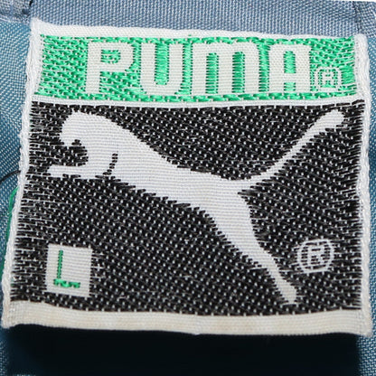 Puma Men Blue L Bomber Jacket Retro Sports Full Zip