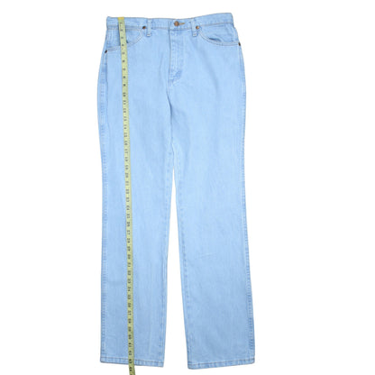 Wrangler Men Blue 30x32 Straight Leg Denim Jeans