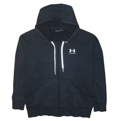 Mens UK Size XL Under armour Black Full Zip Hoodie