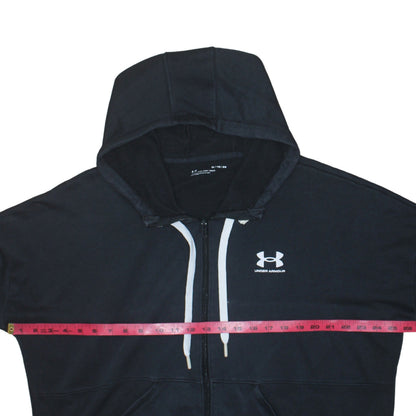 Mens UK Size XL Under armour Black Full Zip Hoodie