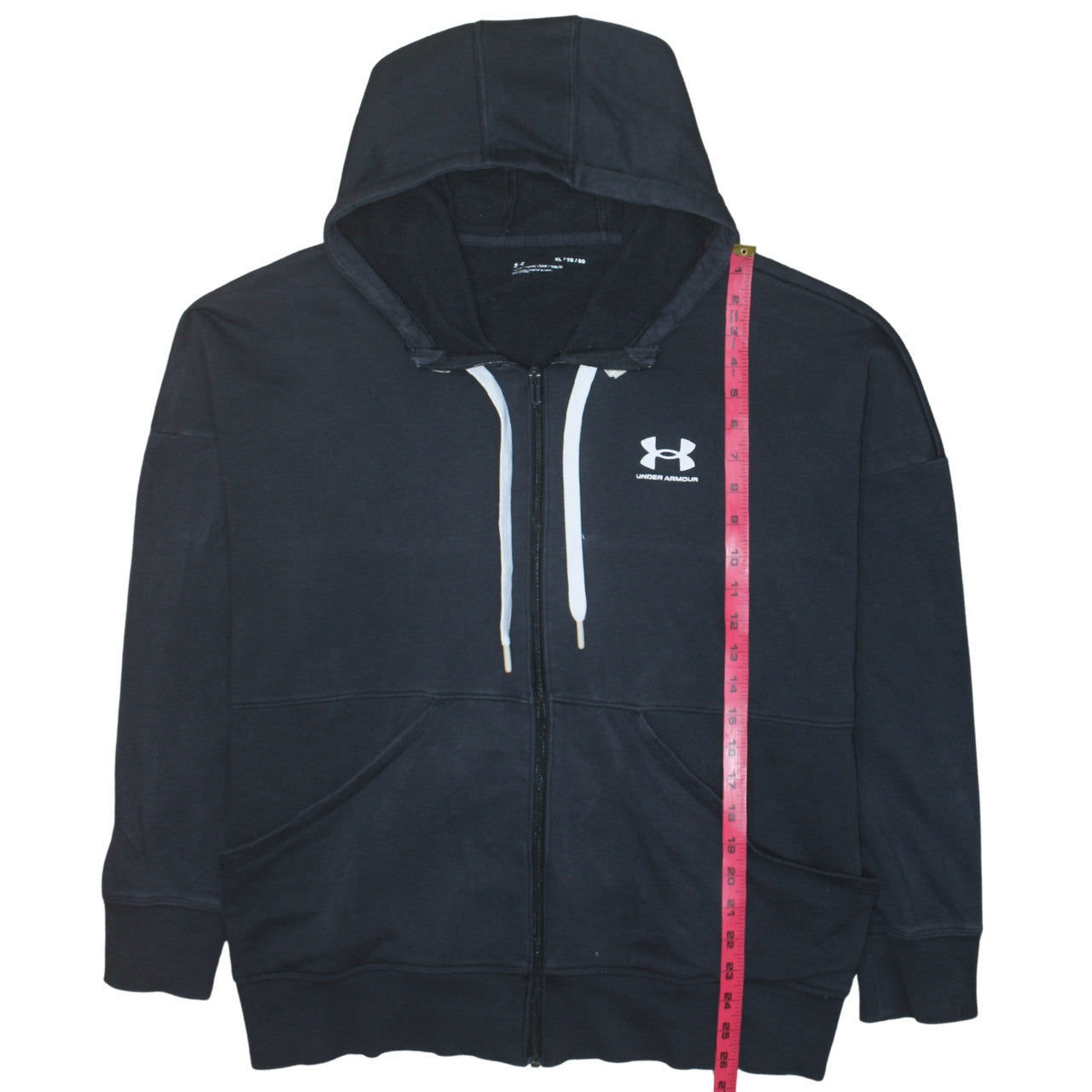 Mens UK Size XL Under armour Black Full Zip Hoodie