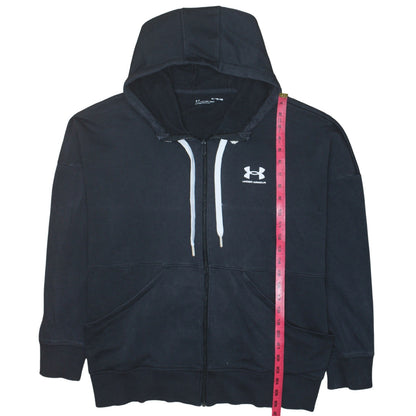 Mens UK Size XL Under armour Black Full Zip Hoodie