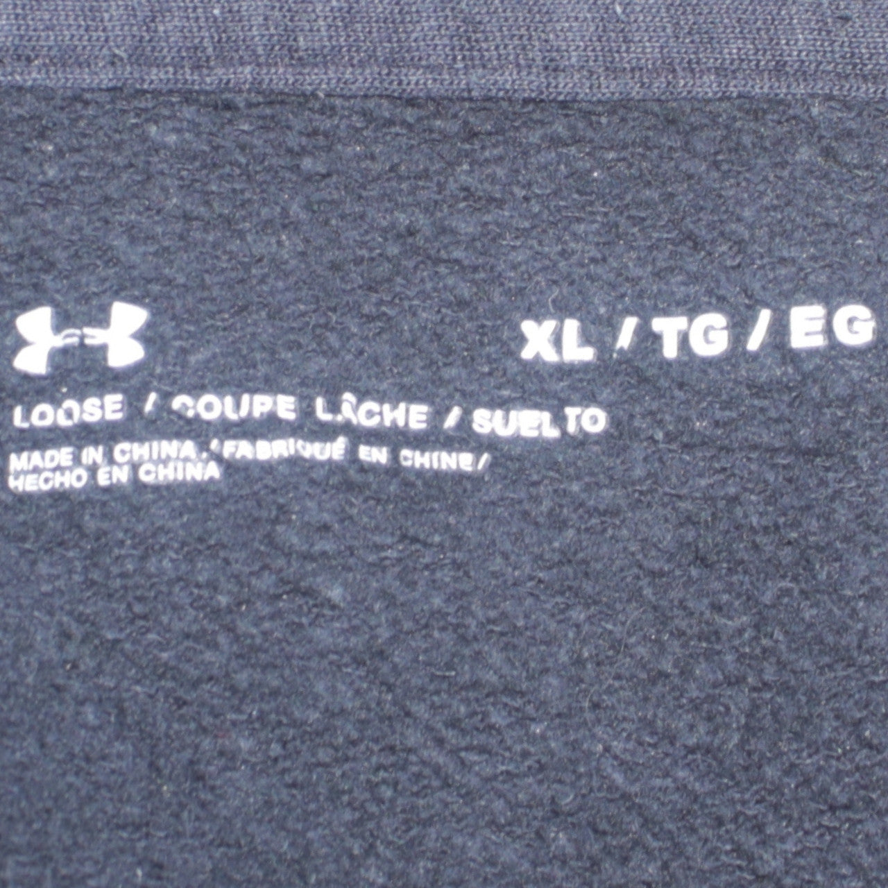Mens UK Size XL Under armour Black Full Zip Hoodie