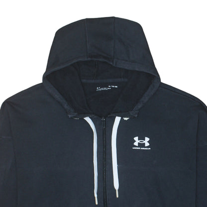 Mens UK Size XL Under armour Black Full Zip Hoodie