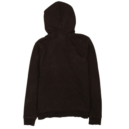 Puma Women's Black Pullover Hoodie L Logo Print Casual Sweatshirt