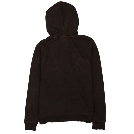 Puma Women's Black Pullover Hoodie L Logo Print Casual Sweatshirt