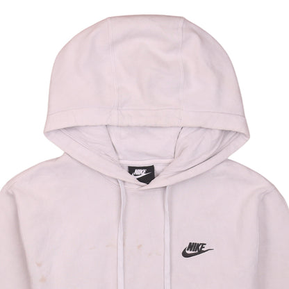 Nike Men's White Pullover Hoodie Small Logo Regular Fit