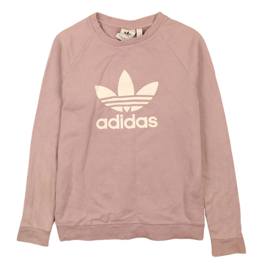 Womens UK Size S adidas Pink Pullover Sweatshirt