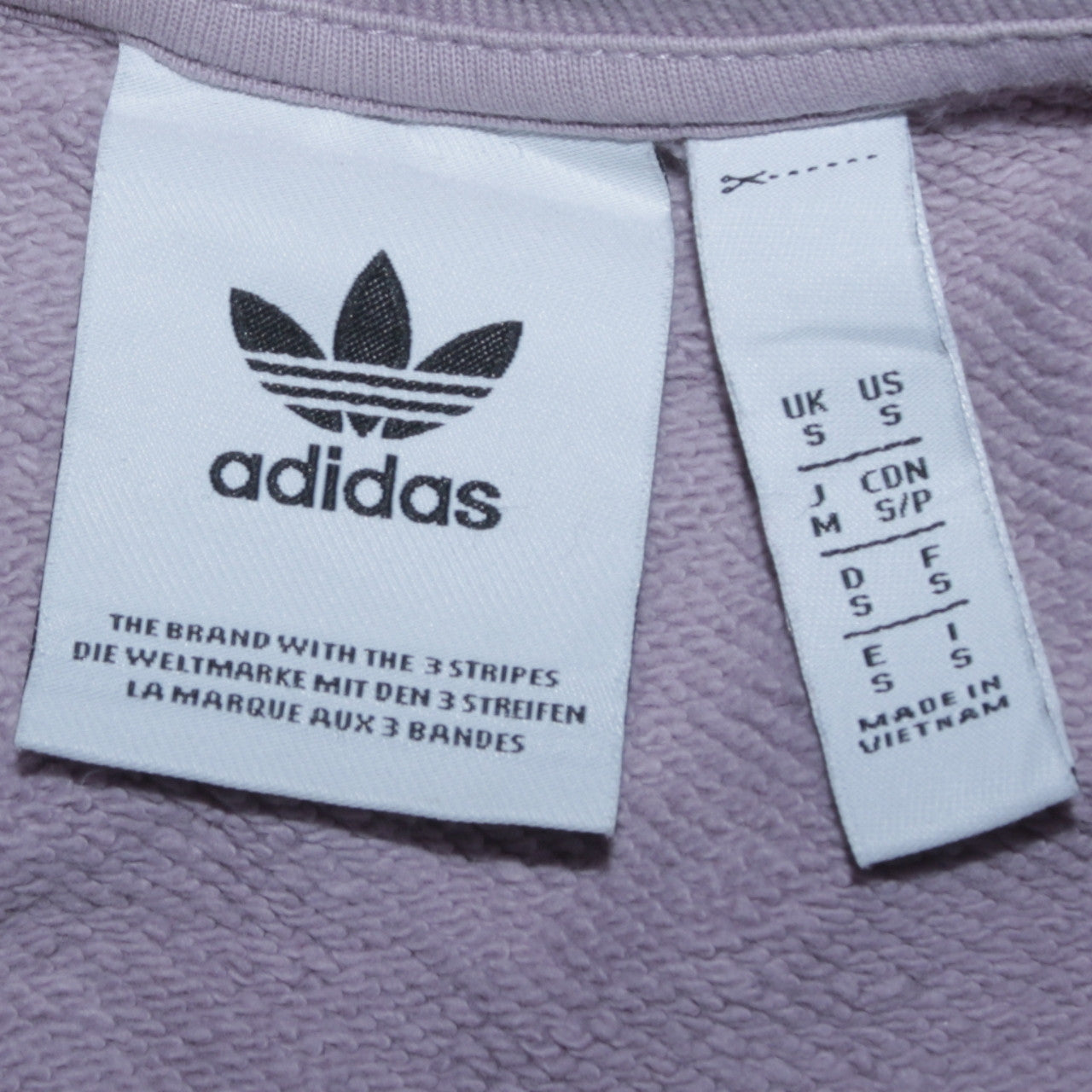 Womens UK Size S adidas Pink Pullover Sweatshirt