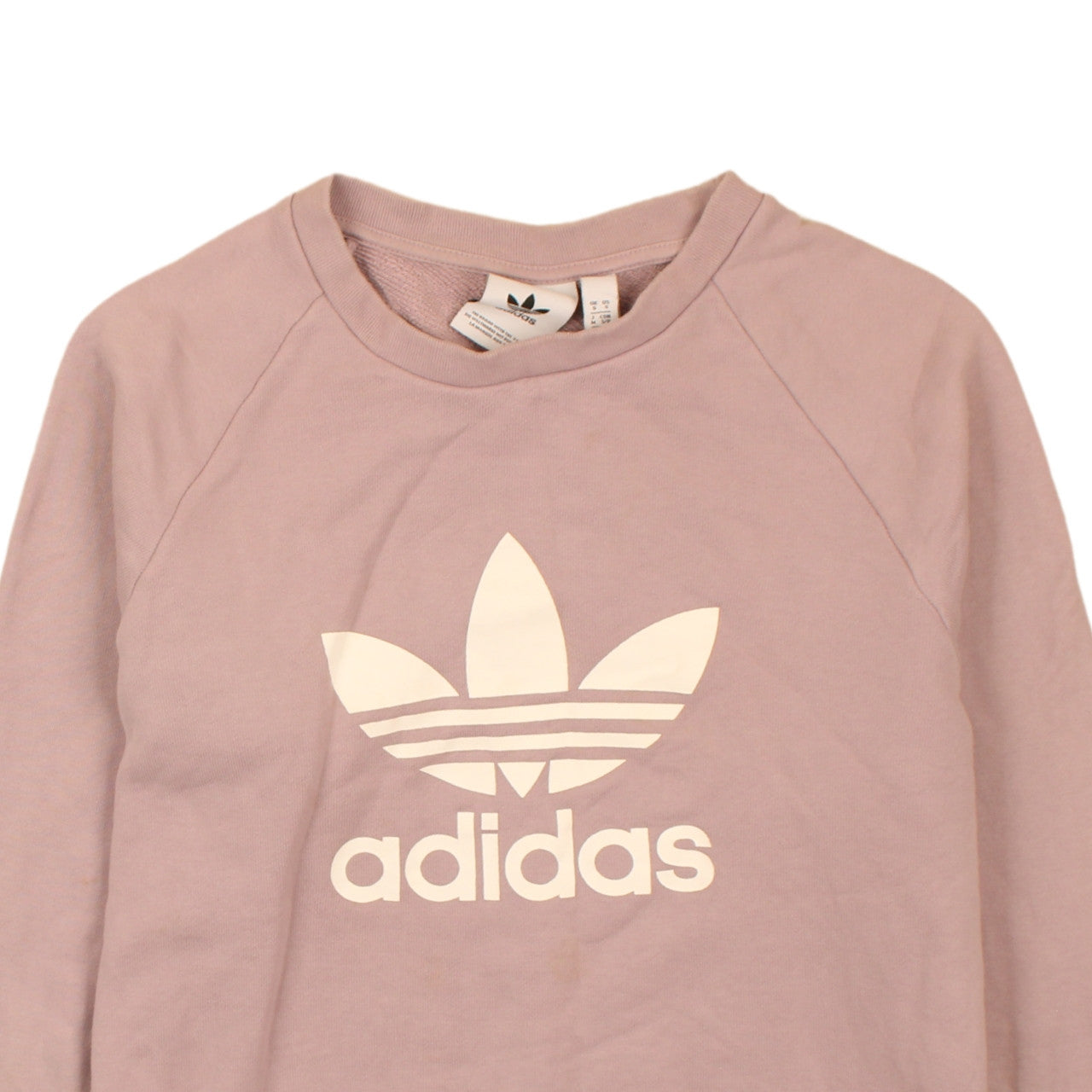 Womens UK Size S adidas Pink Pullover Sweatshirt