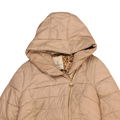 Womens UK Size L Monaco Beige Puffer Jacket