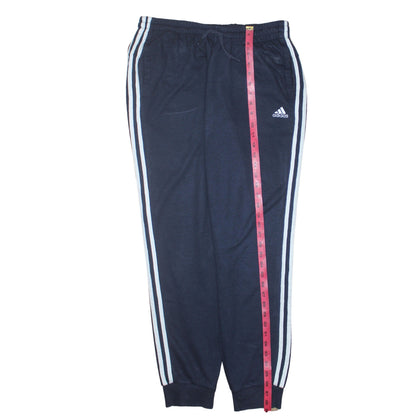 Adidas Womens Blue Jogger Trousers L Elastic Waist Logo Track Pants