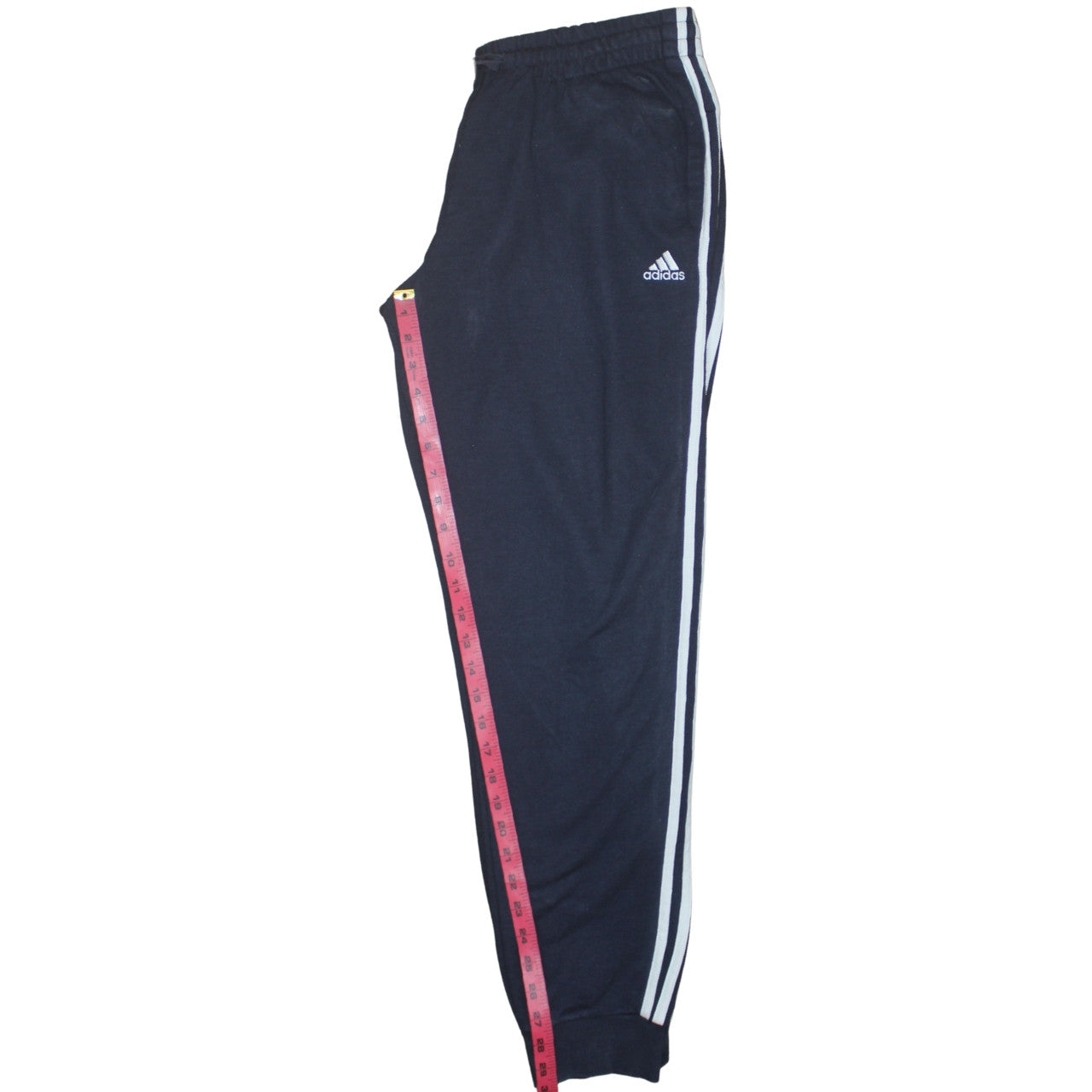 Adidas Womens Blue Jogger Trousers L Elastic Waist Logo Track Pants