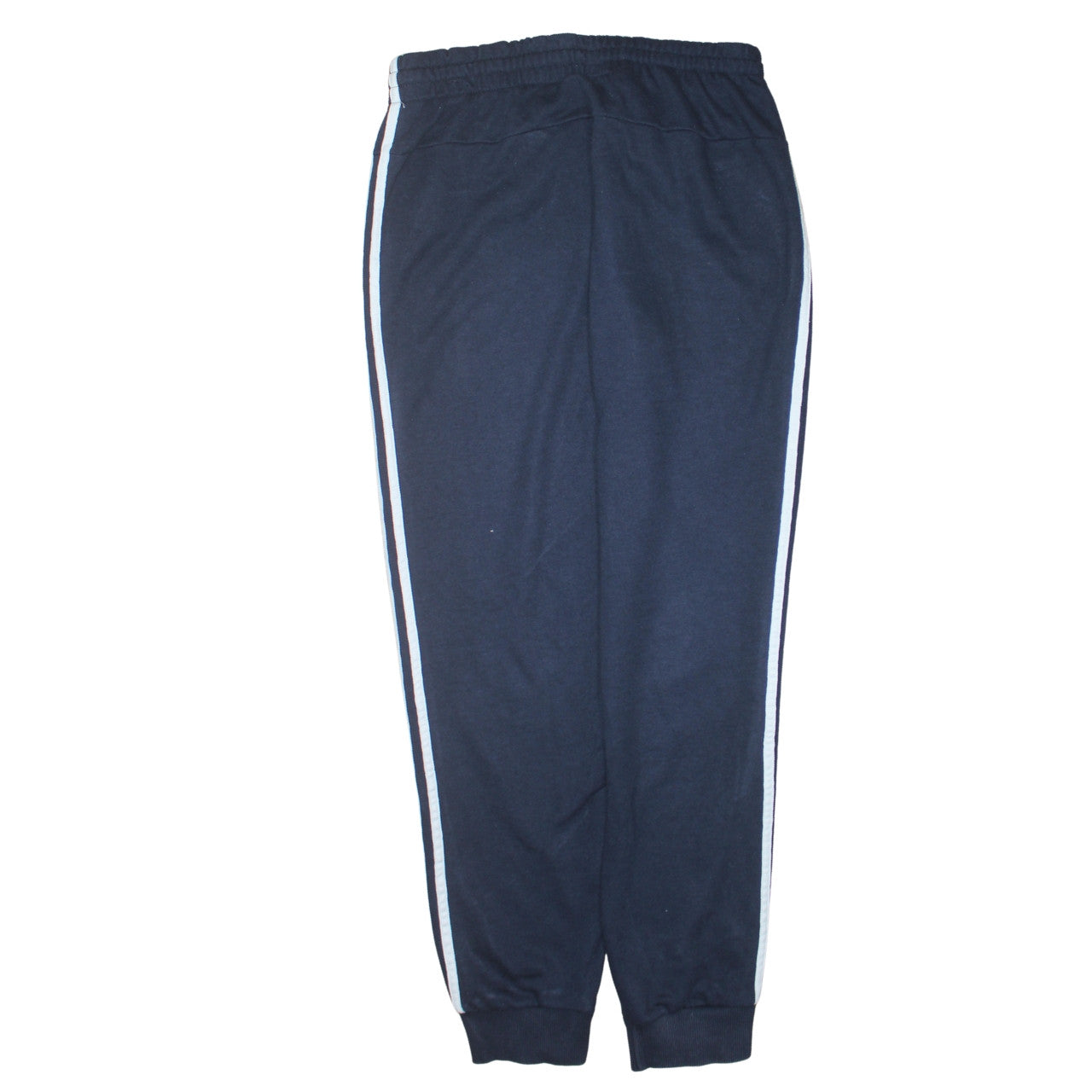 Adidas Womens Blue Jogger Trousers L Elastic Waist Logo Track Pants