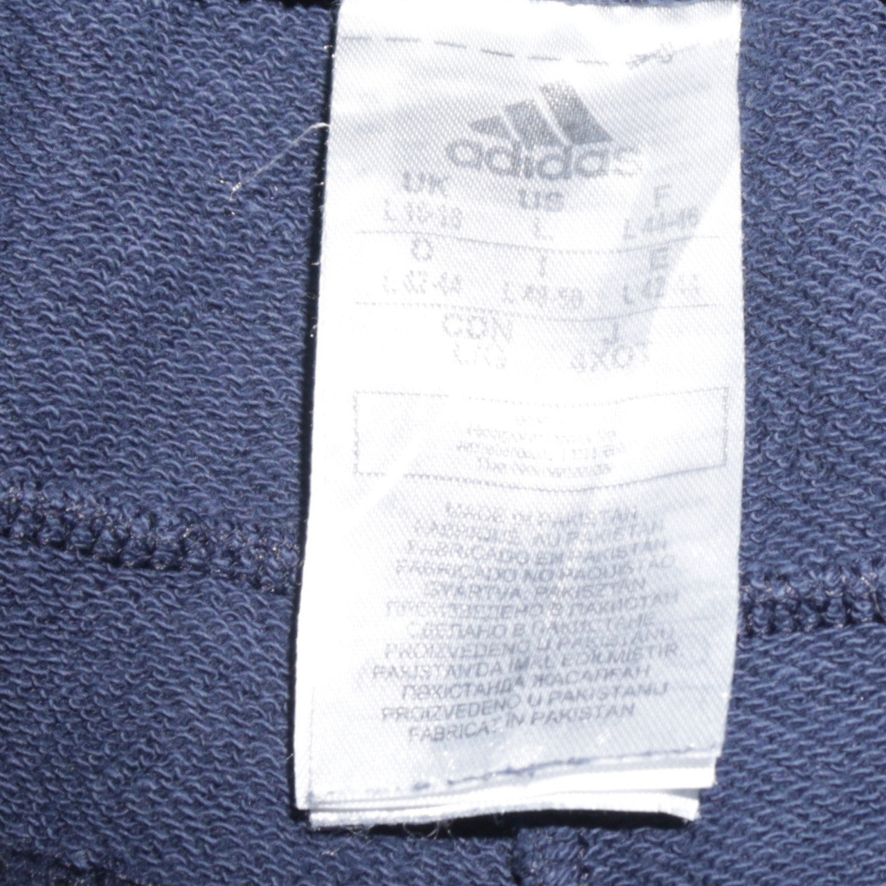 Adidas Womens Blue Jogger Trousers L Elastic Waist Logo Track Pants