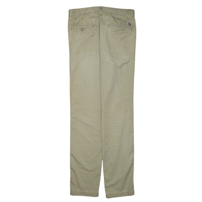 Carhartt WIP Men's Beige Chino Trousers 30x32 Regular Fit