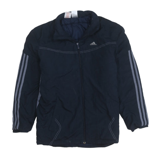 Mens UK Size XL adidas Blue Puffer Jacket