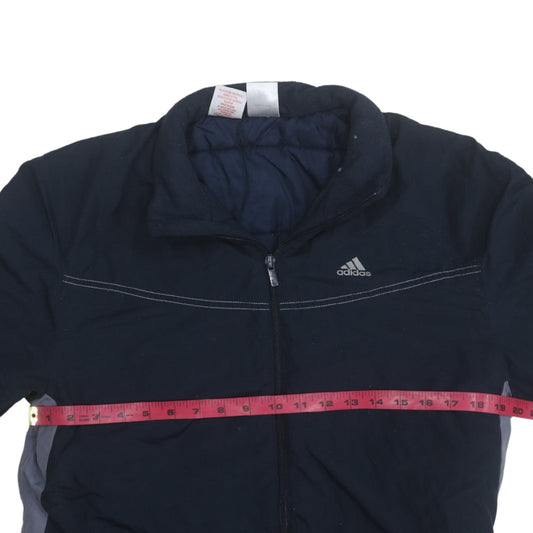 Mens UK Size XL adidas Blue Puffer Jacket