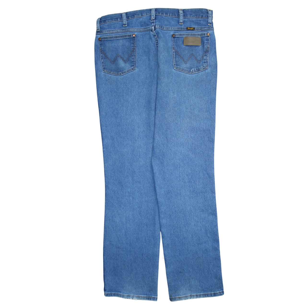 Mens UK Size L Wrangler Regular Fit Straight Blue Jeans